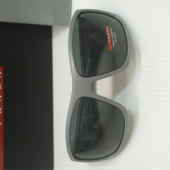 Prada men polarized sunglasses sps 04v grey made in Italy - Picture 5 of 7
